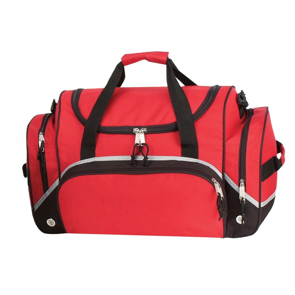 Deluxe Duffel Bag - red/black (6049)