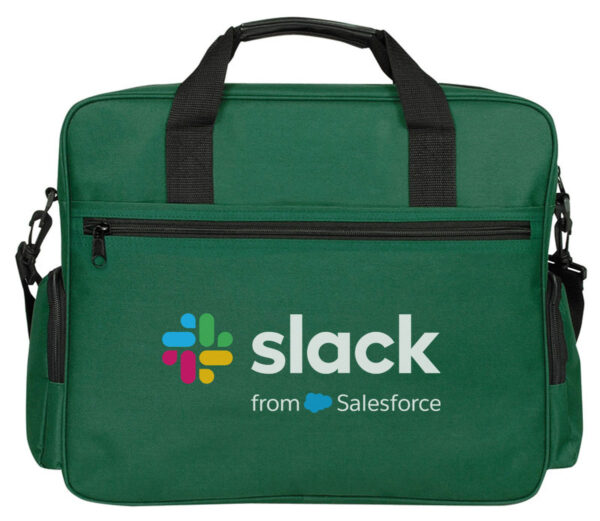Deluxe Briefcase with Two Side Pockets - dk. green (TC5081)