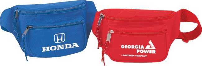 Poly 3-Zipper Fanny Pack - royal, red (1015)