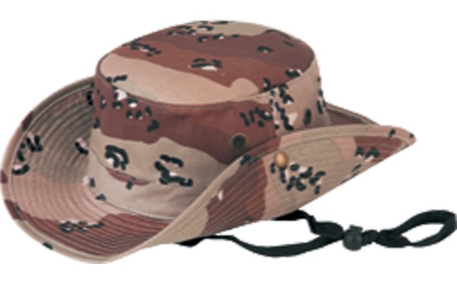 Hunting Camo Cotton Twill Gambler Bucket Hat - desert camo (24102)