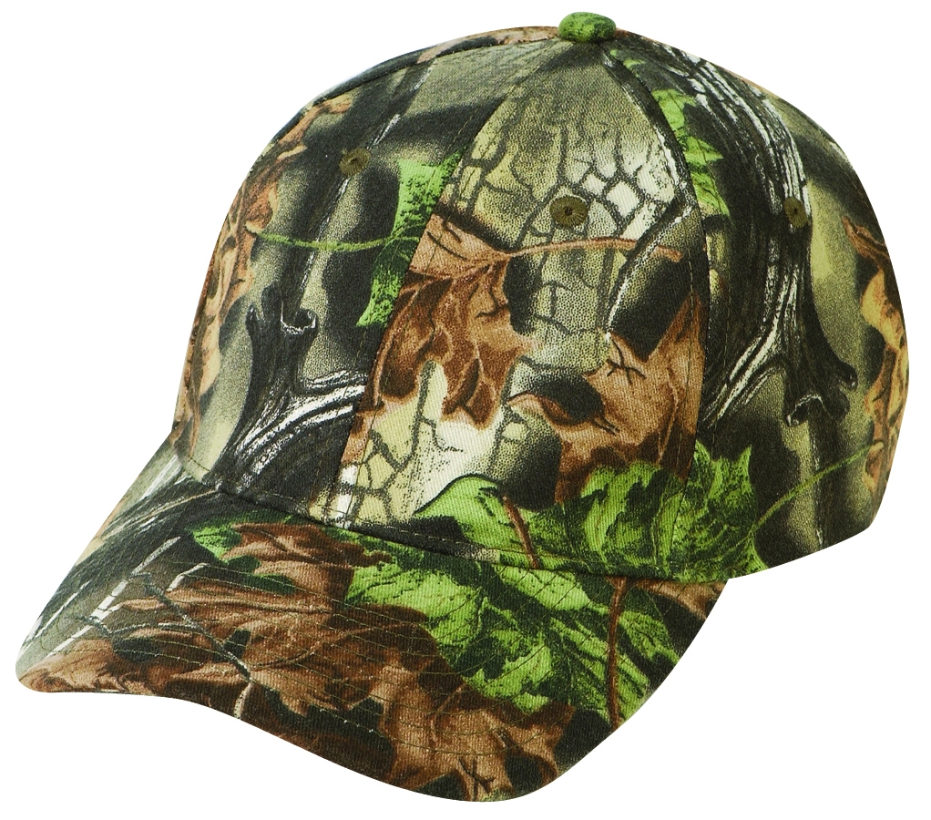 Low Crown (Constructed) 6 Panel Superflauge Camo Twill Cap (27207)