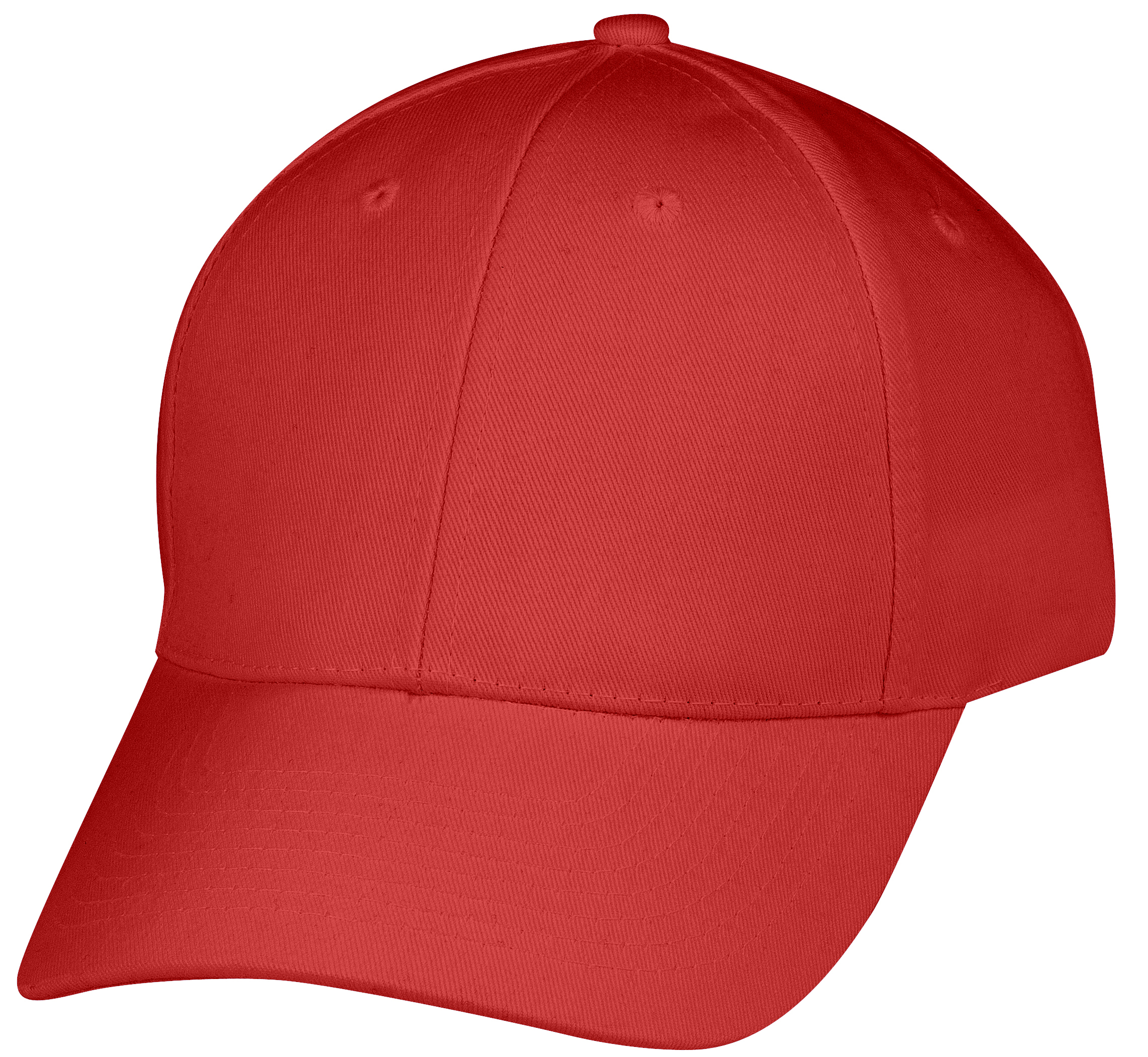 Low Crown (Constructed) Chino Cotton Twill Flexible Fit Cap - red (29301)