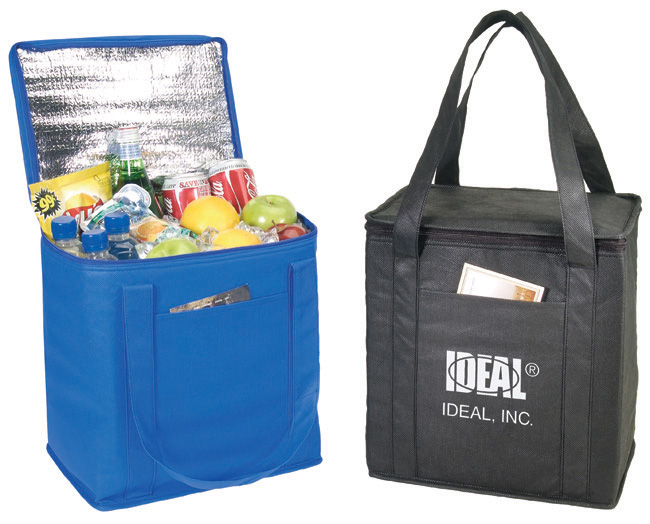 Non Woven Cooler Tote Bag - royal, black (4067)