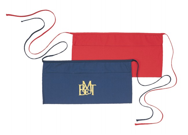 Apron - navy, red (7011)