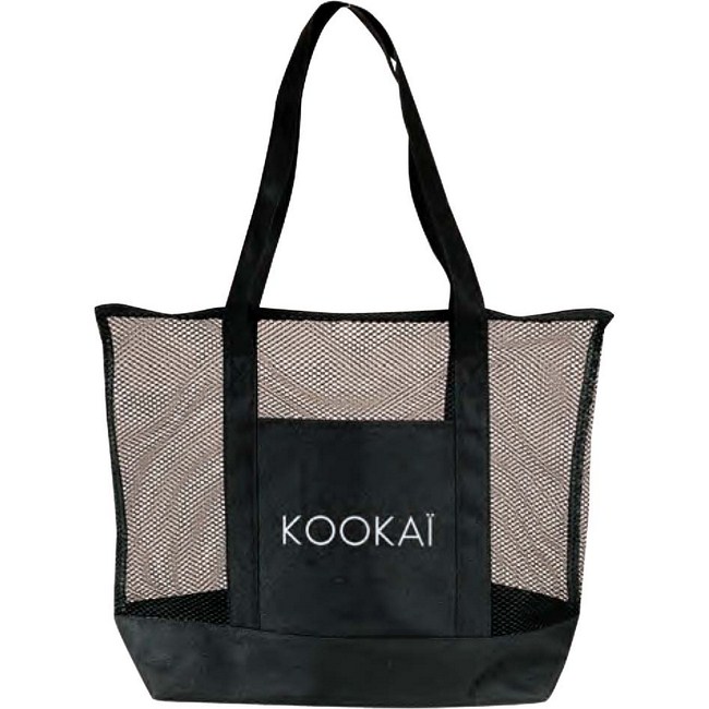 Deluxe Zippered Double Mesh Tote Bag (BS159)