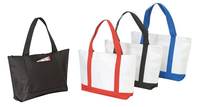 Poly Tote Bag with Zipper (BS217)