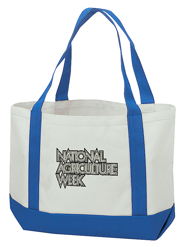 Canvas Tote Bag - royal/white (BSPC)