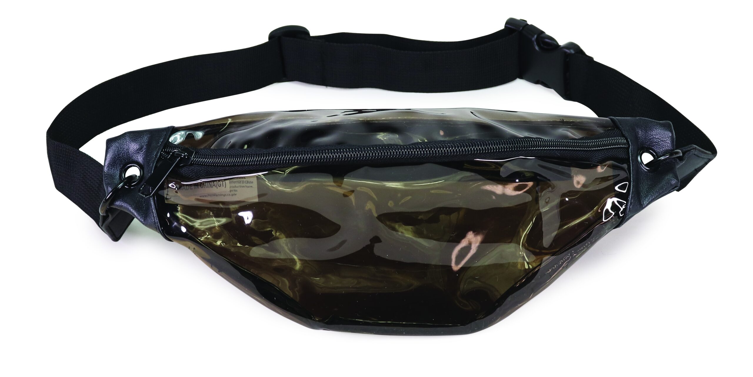 Transparent Black Fanny Pack (HP1104-TB)