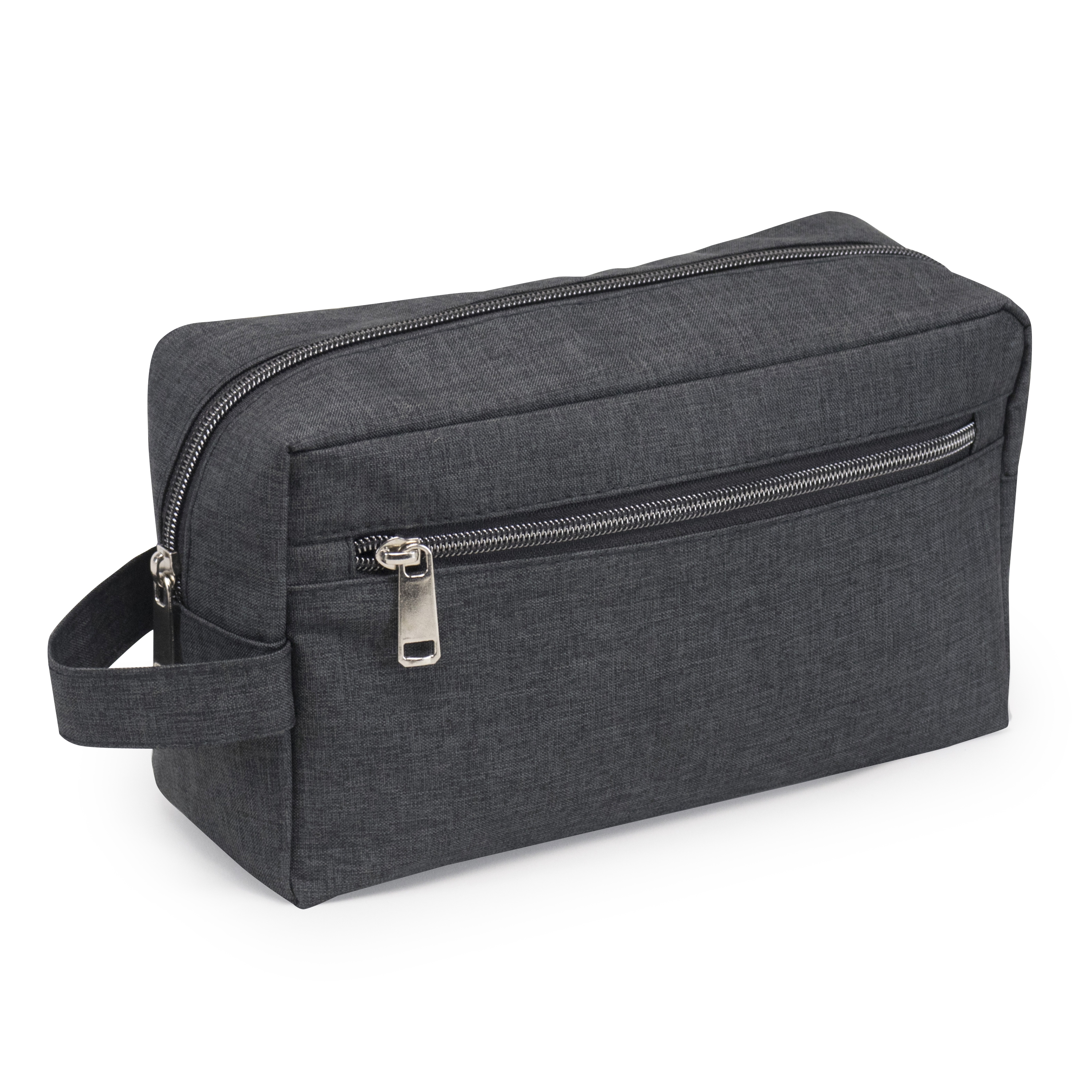 Heathered 2-Zipper Toiletry Bag (HP1112)