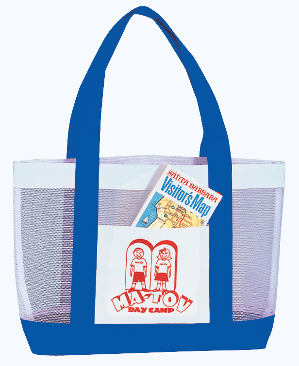 Mesh Tote Bag - royal/white (NBPC)