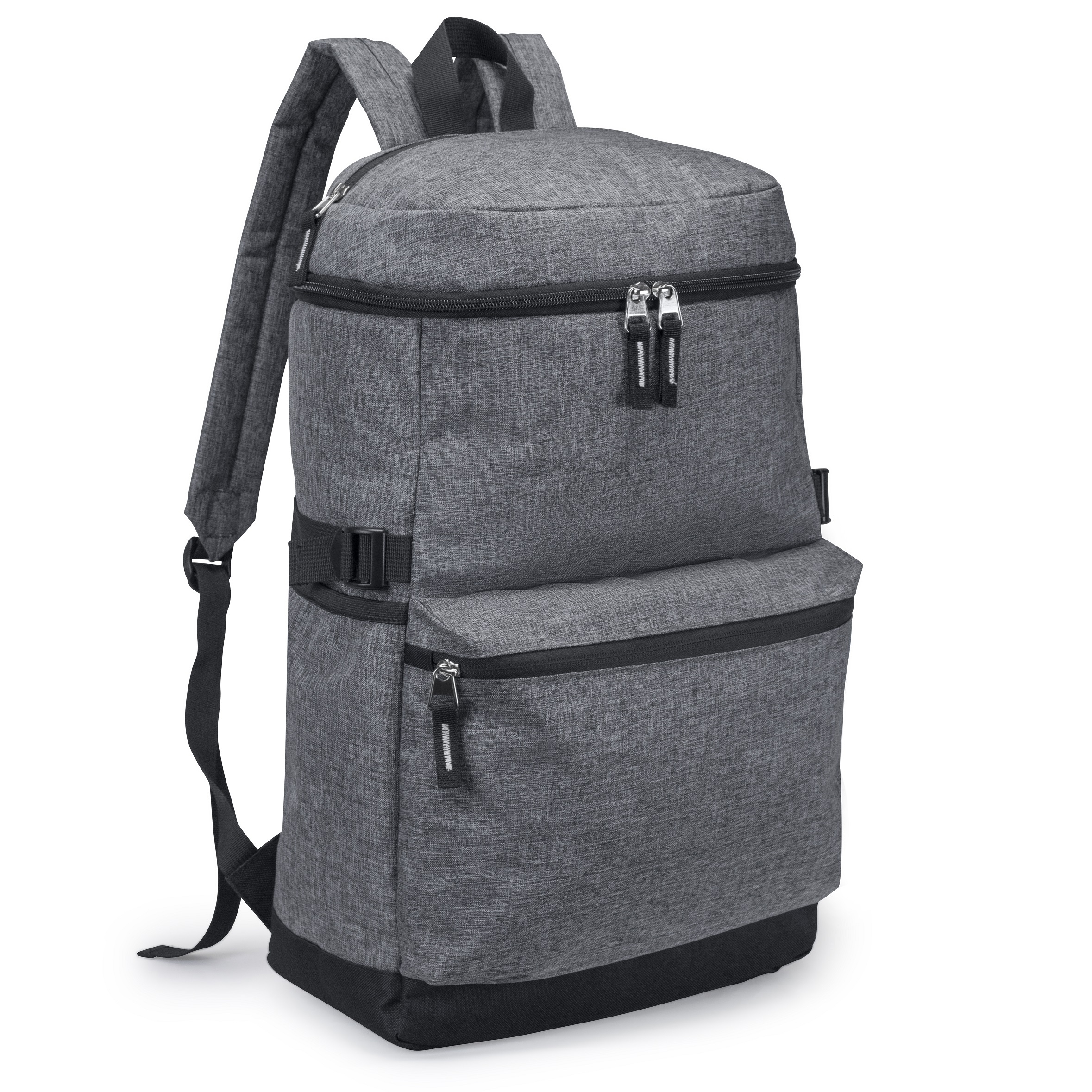 Heathered Computer Backpack w/ Padded Back Panel (HP2224)