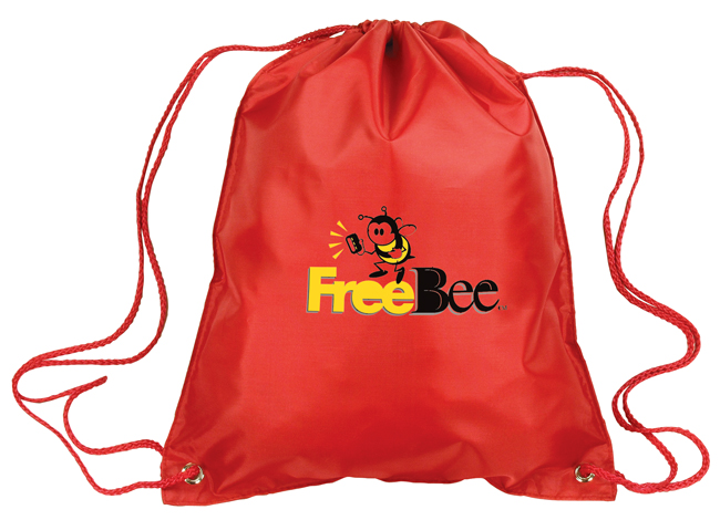 Drawstring Tote Bag - red (TC151)