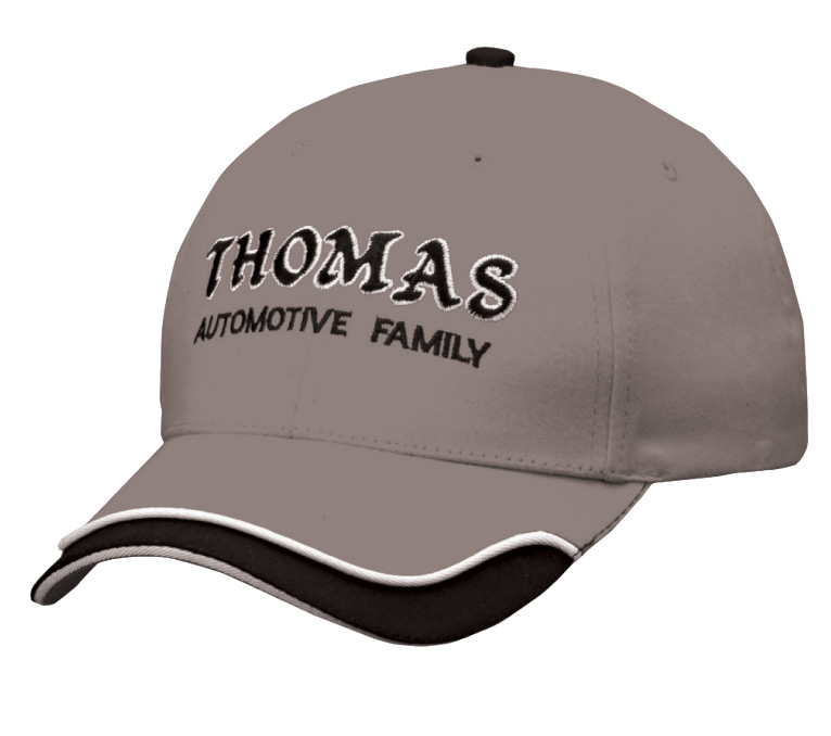 Brushed Cotton Cap - dk .gray/black (U-CAP)