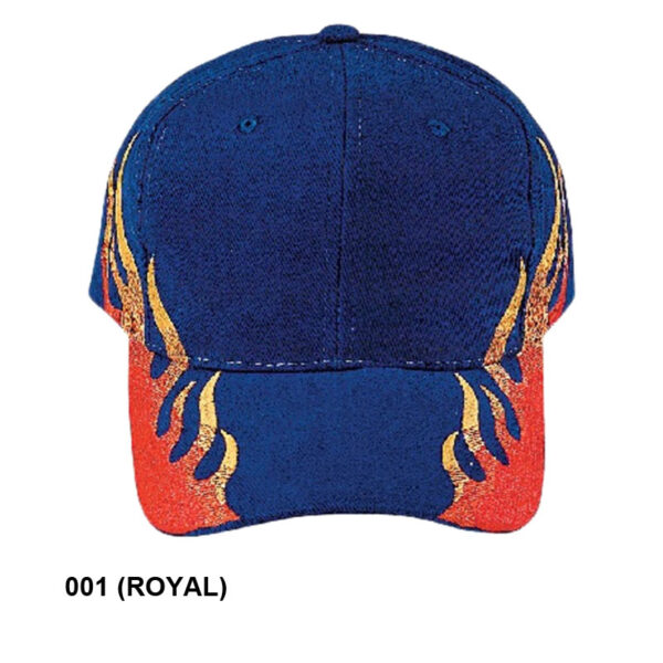 Pro Style (Constructed) Heavy Brushed Cotton Flare Cap - royal (22012)