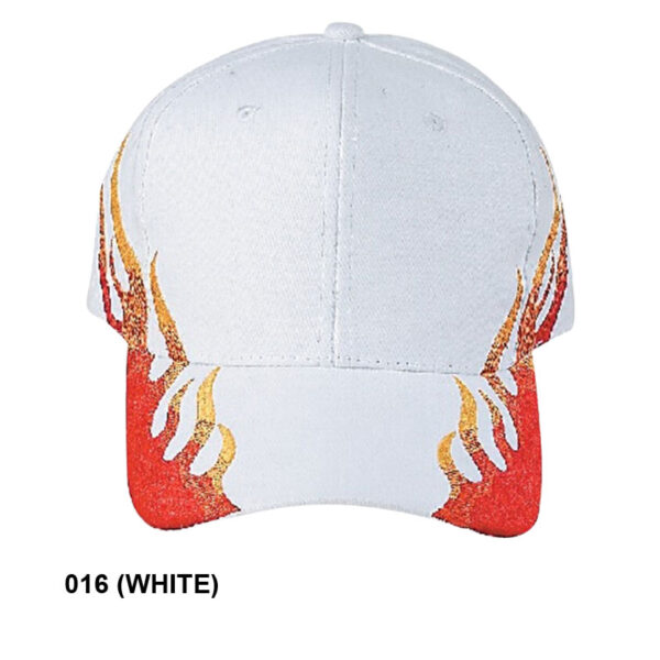 Pro Style (Constructed) Heavy Brushed Cotton Flare Cap - white (22012)