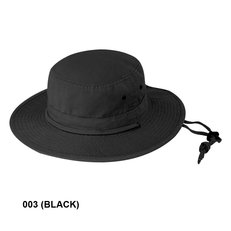 Fisherman Bucket Hat "Normal Dyed" & "Cap Washed" - black (24106)