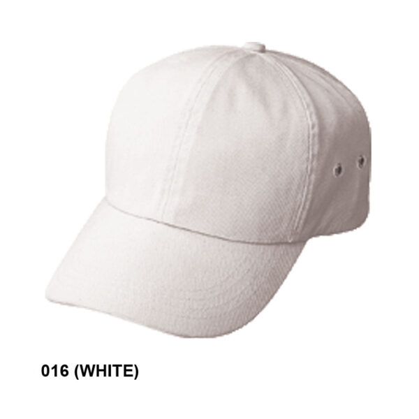 Low Crown (Unconstructed) Deluxe Polo Style Cotton Twill Normal Dyed & Cap Washed - white (98102)