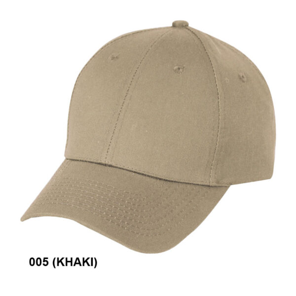 Low Crown (Constructed) Light Weight Brushed Cotton Twill - khaki (LBGC)