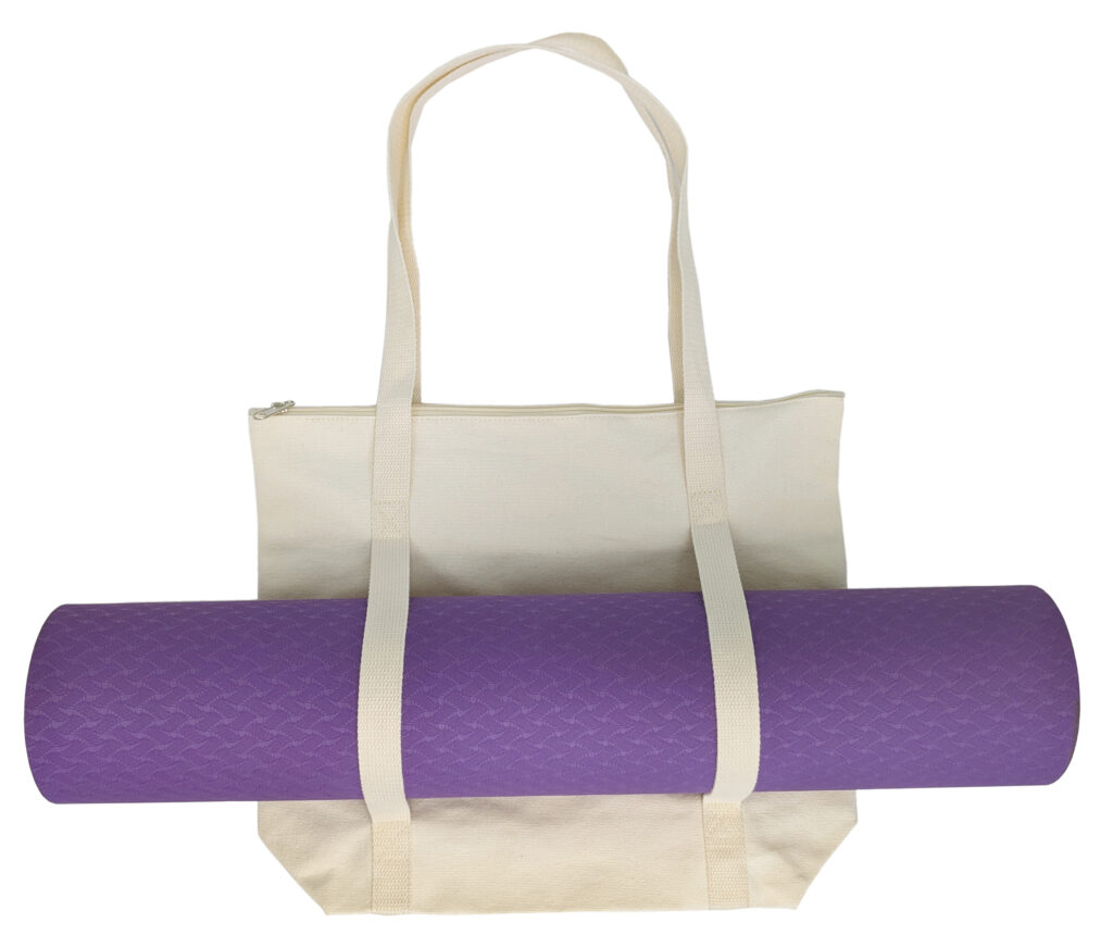 Canvas Yoga Tote Bag - natural (BS246)